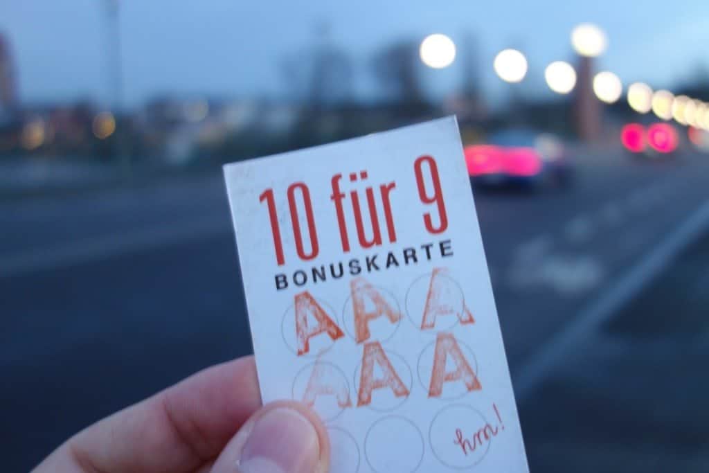 Aniis, Frankfurt, Loyalty card