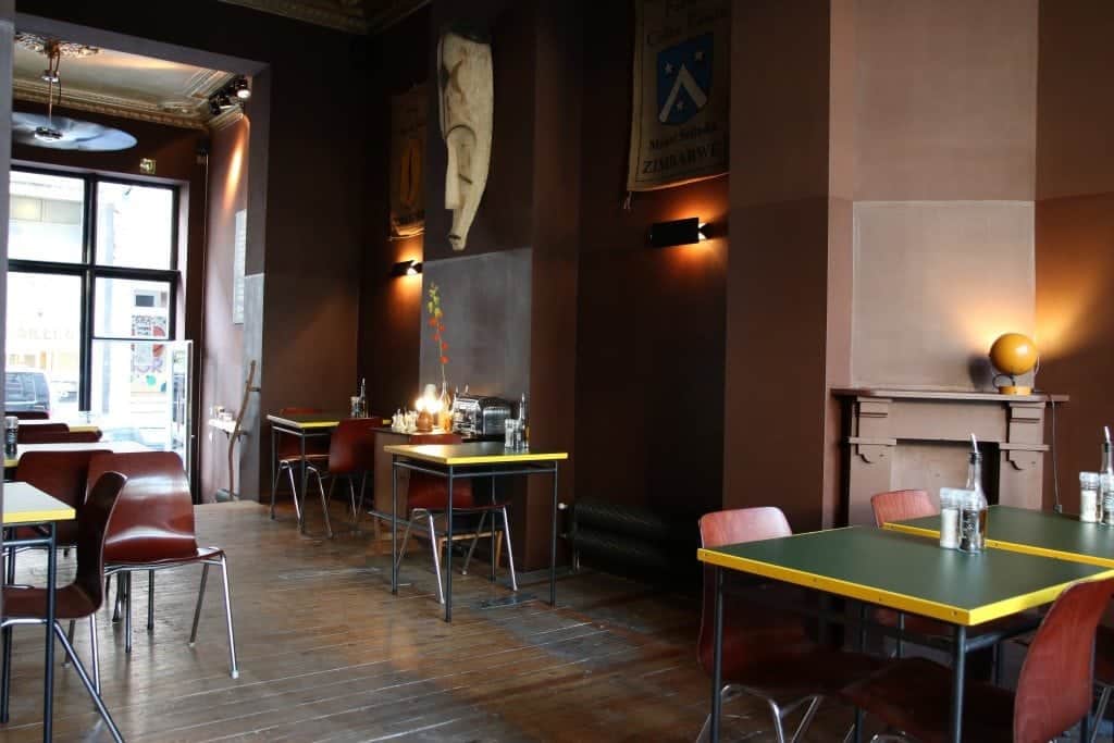 Belga&Co, Brussels, Interior, tables