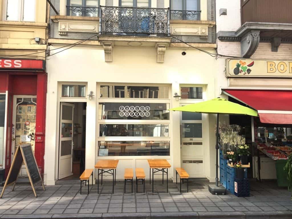 Parlor Coffee, Brussels, entrance