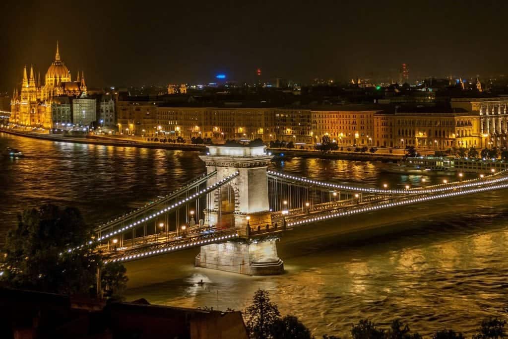 World of Coffee Budapest by NIght