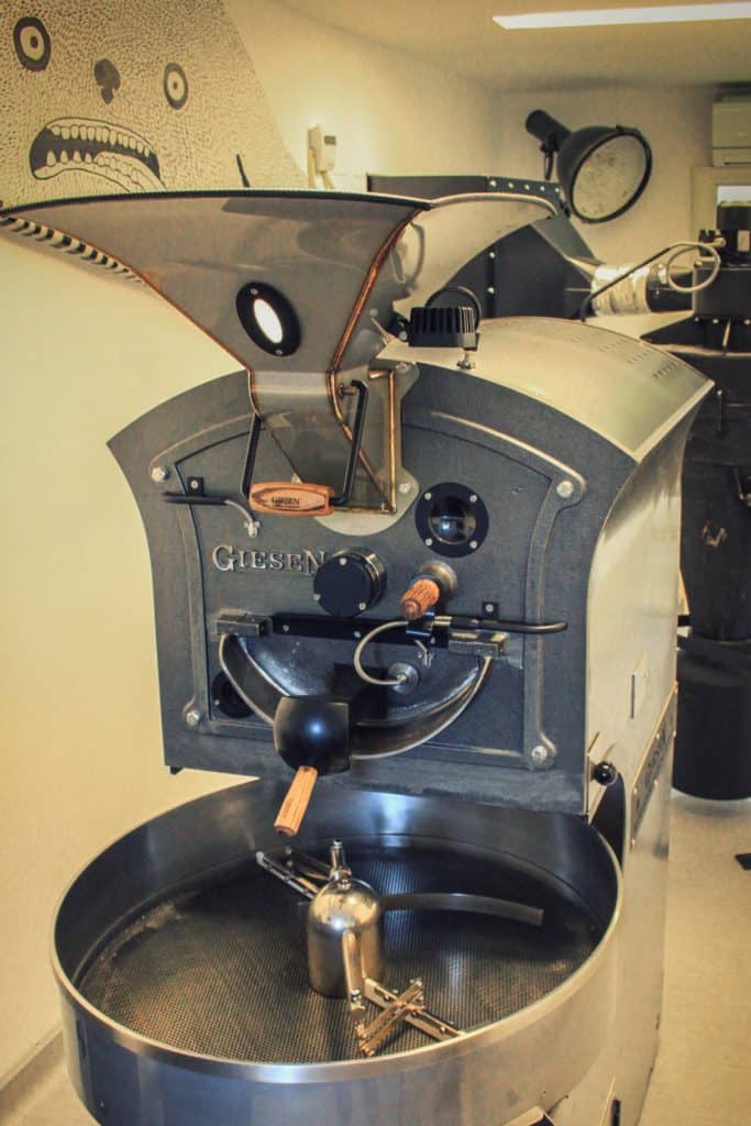 Giesen roaster at bob coffee lab