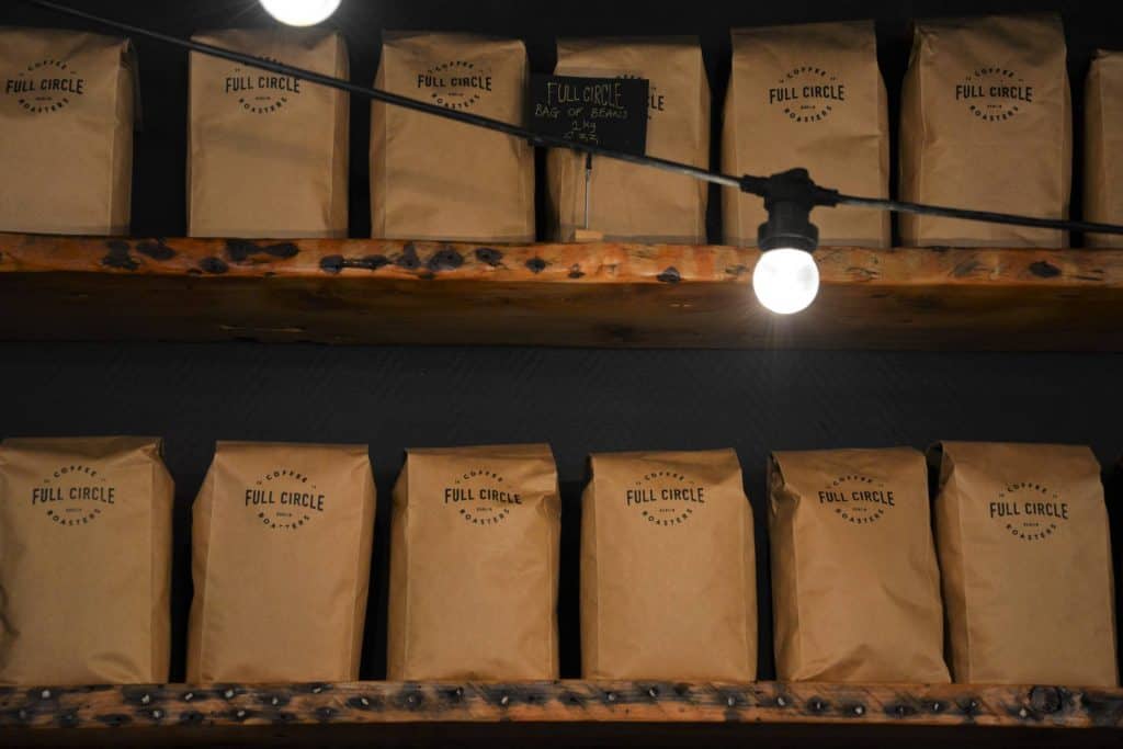 Shoe Lane Coffee's retails shelf