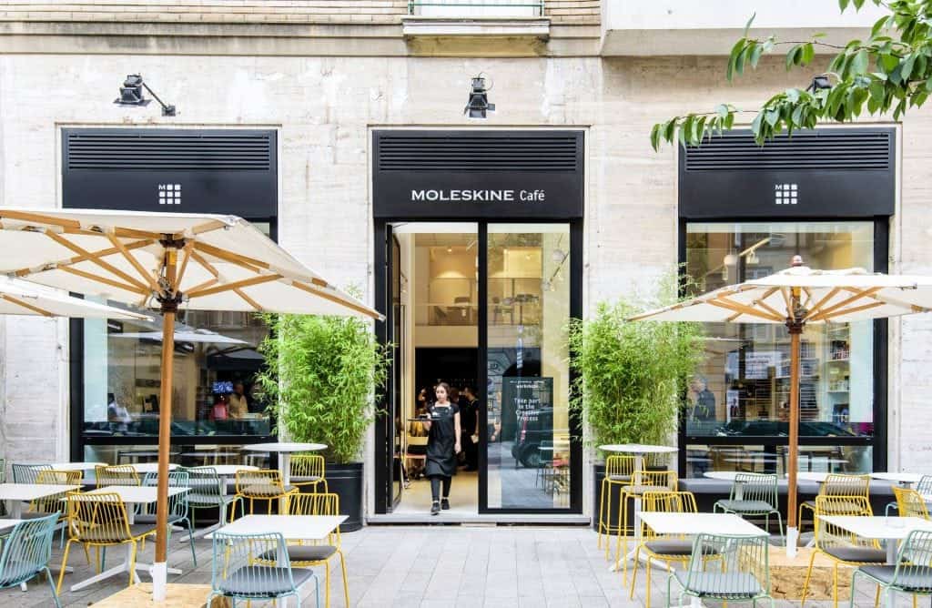 Moleskine cafe, Milan