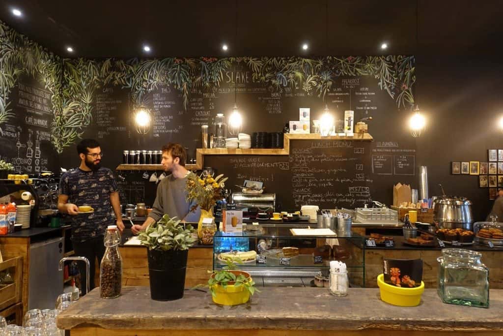 The bar at Slake Coffee House, Lyon