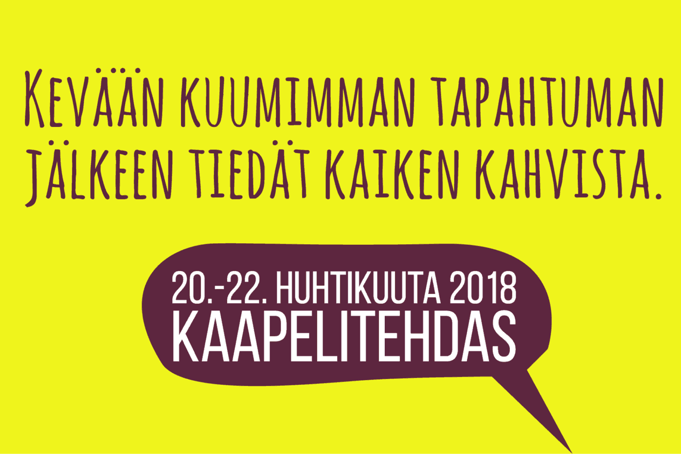 Helsinki Coffee Festival 2018 - European Coffee Trip