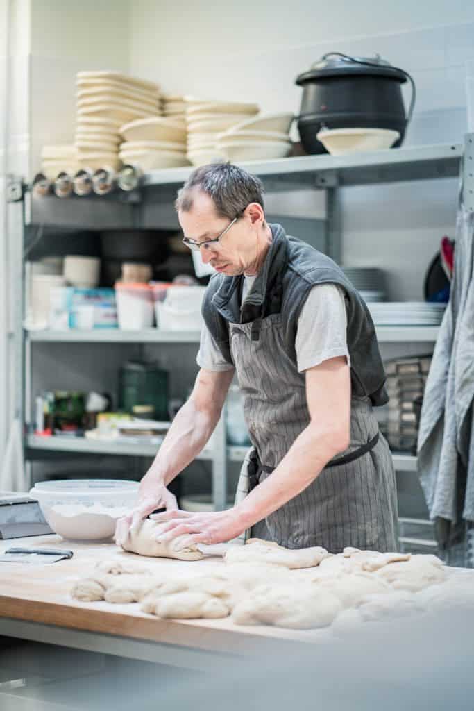 The bread baker at work