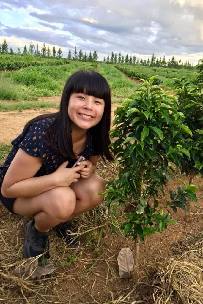 Emi Fukahori in Brazil, at Daterra Coffee