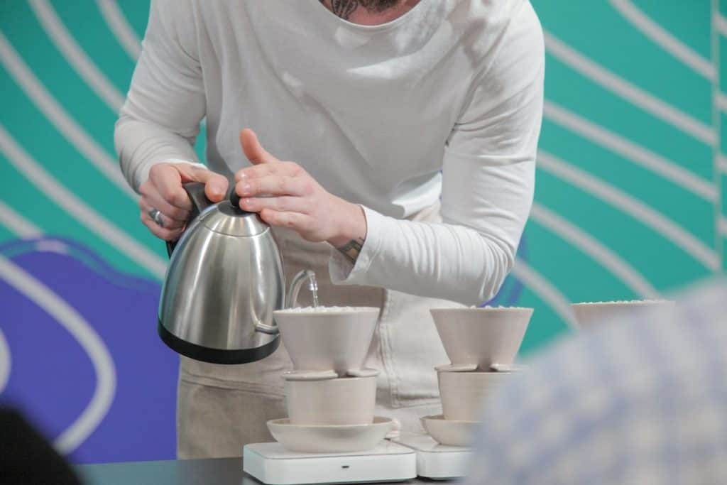 Patrik Rolf using April Brewer at the 2019 World Brewers Cup stage.