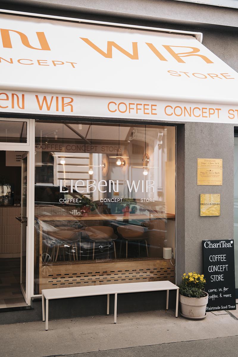LIEBEN WIR Coffee Concept Store Vienna, Austria European Coffee Trip